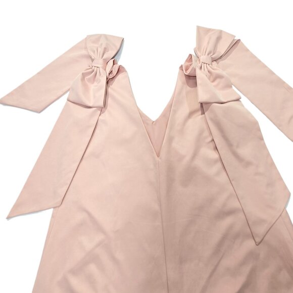 FORE New York & Company Women’s Pink Shoulder Bow Party Mini Dress Size S - Picture 7 of 12